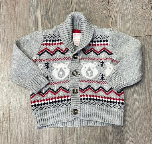 Grey  Joe Fresh Knit Cardigan, 12-18M