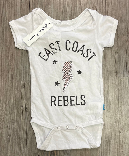 White  F4A Baby Onesie, 6-12M