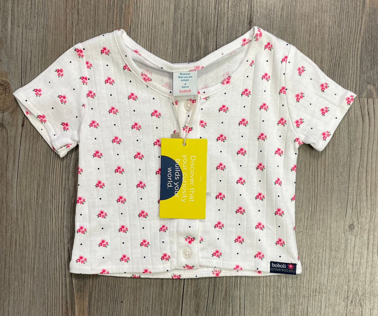 Floral  Boboli Tee, 4Y
