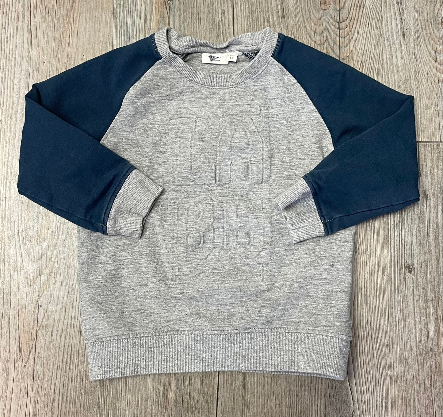 Grey  Name It Sweatshirt, 1-1.5Y