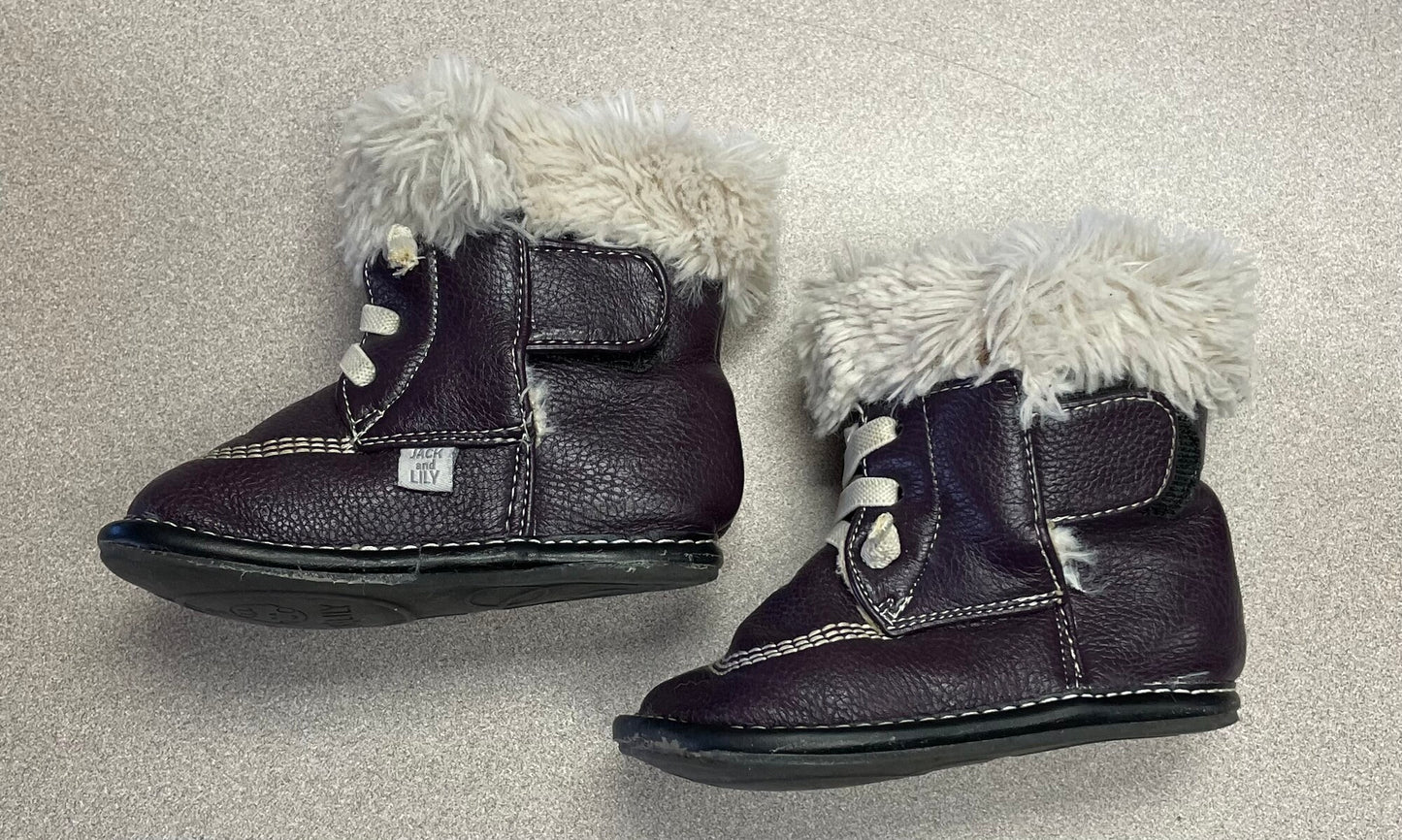 Purple  Jack & Lily Boots, 12-18M