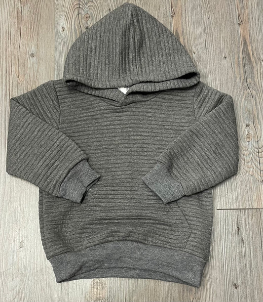 Grey  Pat Pat Pullover Hoodie, 5-6Y