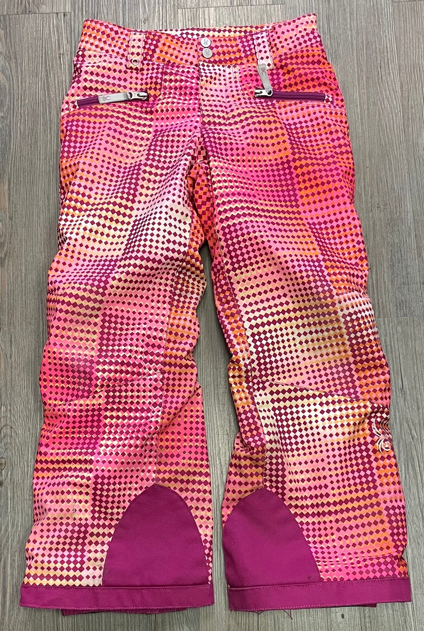 Multi  Spyder Snow Pants, 8Y