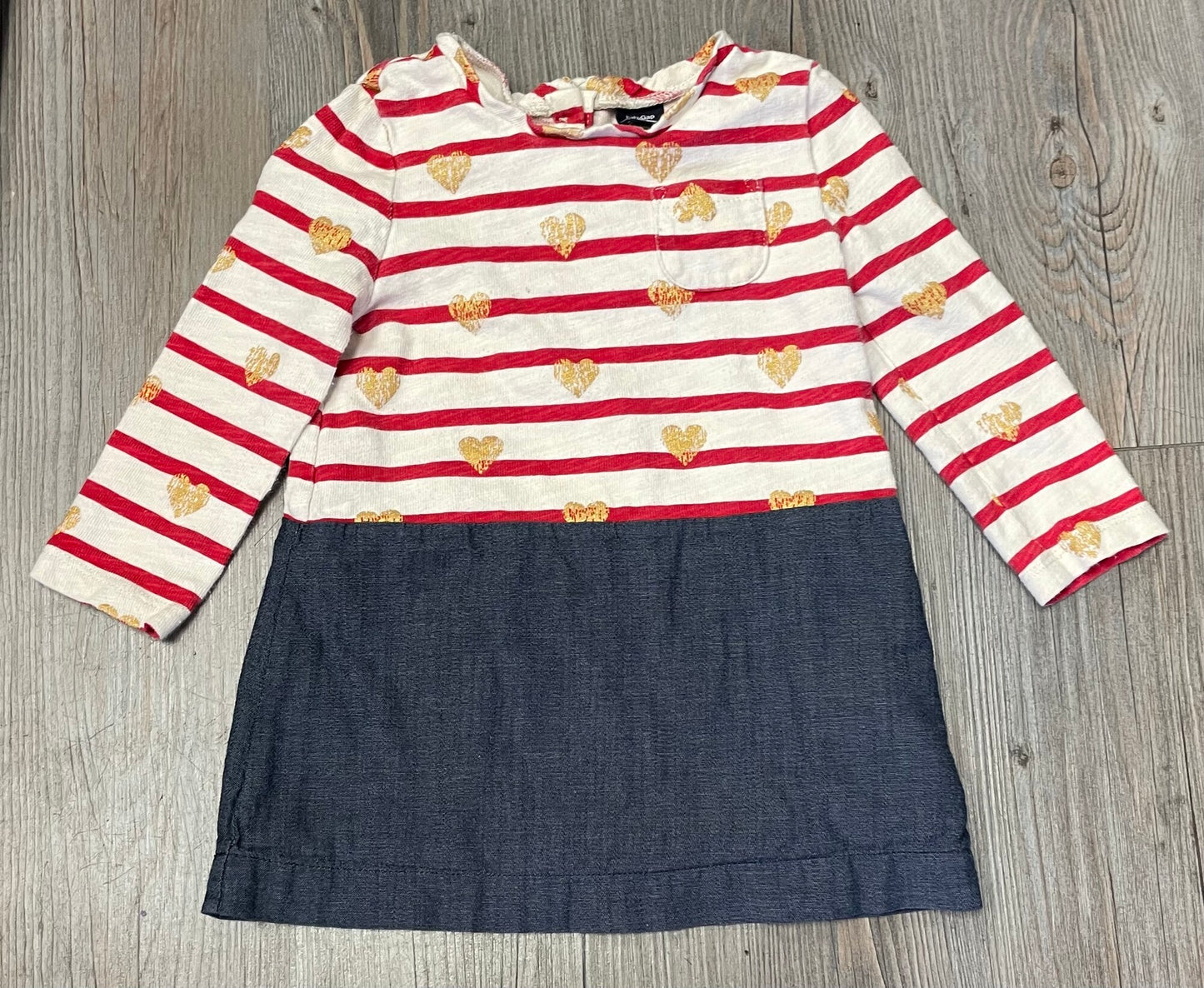 Multi  Gap LS Dress, 18-24M