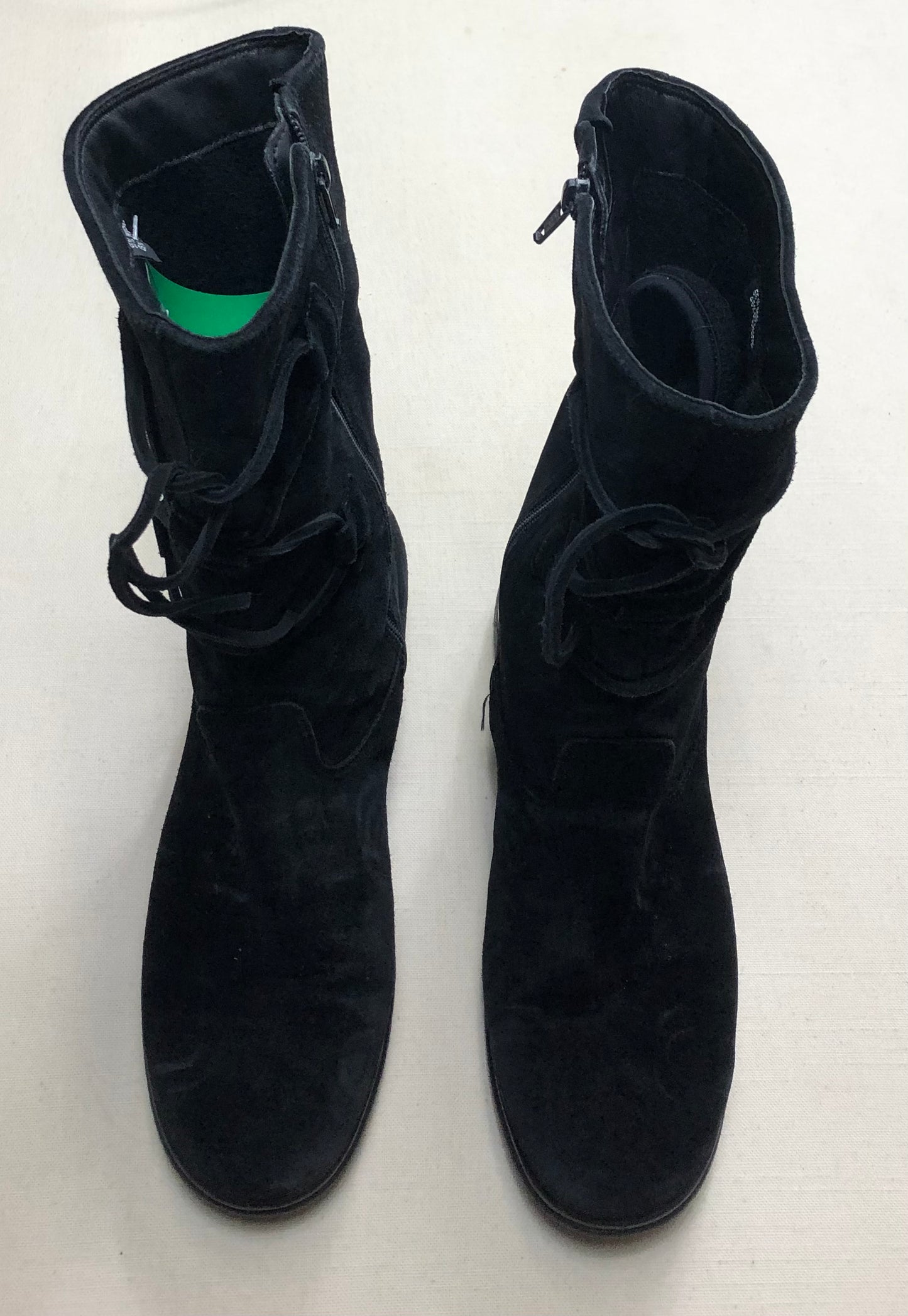 Black  Ecco Suede Boots, 7Y