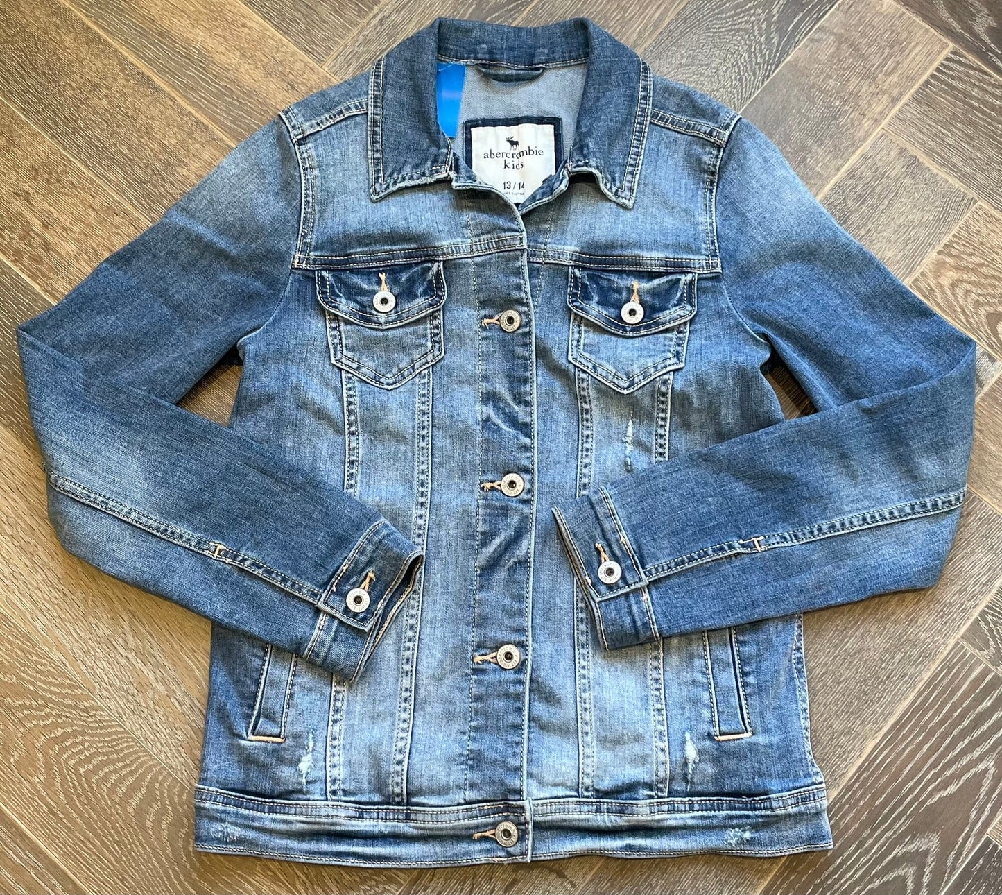 Blue  Abercrombie Jean Jacket, 13-14Y