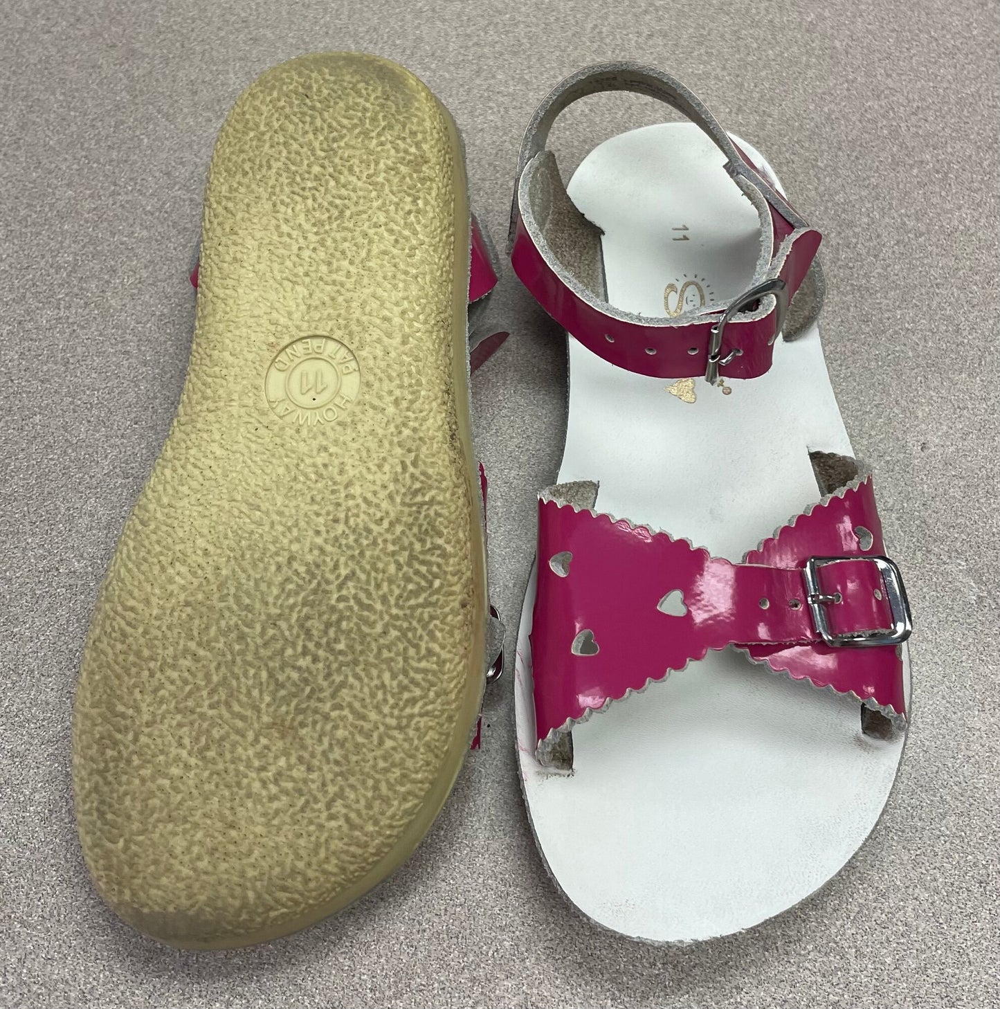 Fuchsia  Salt Water Sandals, 11Y
