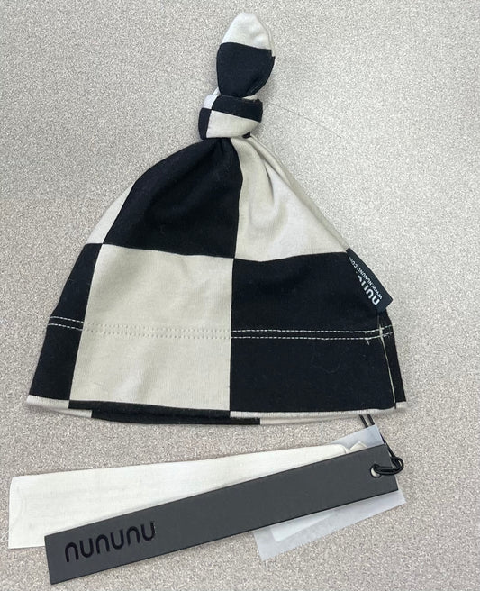 Blk/ivor  Nununu Baby Hat, 3-6M