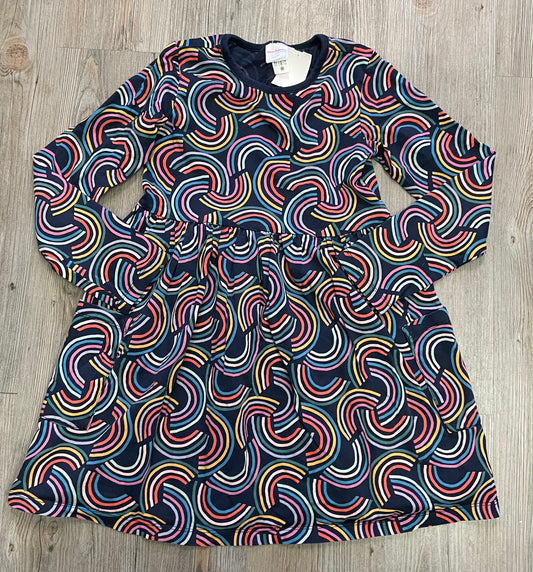 Rainbow  Hanna Anderson Dress LS, 10Y