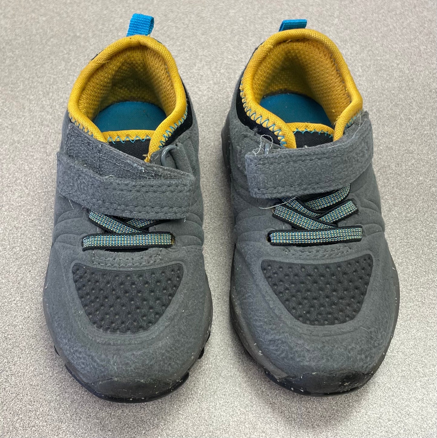 Grey  Carters Velcro Shoes, 5T