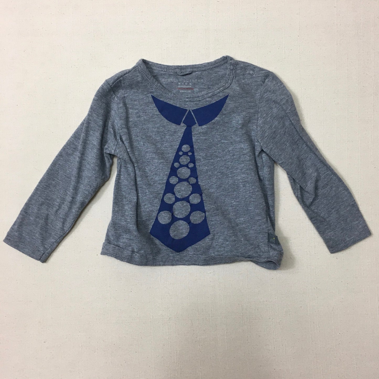 Grey  Stella Mc Cartney Tee/LS, 12M