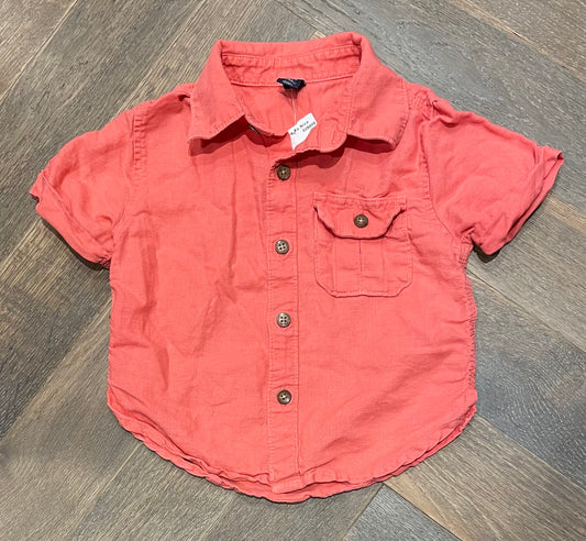 Coral  Gap Shirt, 12-18M