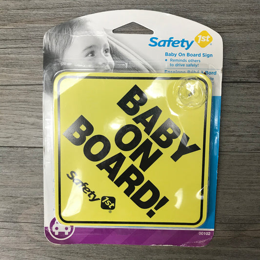 Yellow  Baby On Board Sign, New
