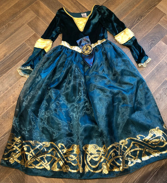 Green  Brave Merida  Costume, 9-10Y