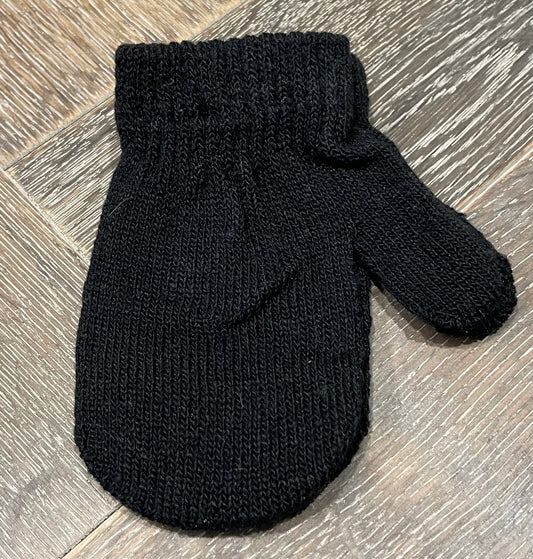 Black  Gertex Knit Mitten, 2-3Y