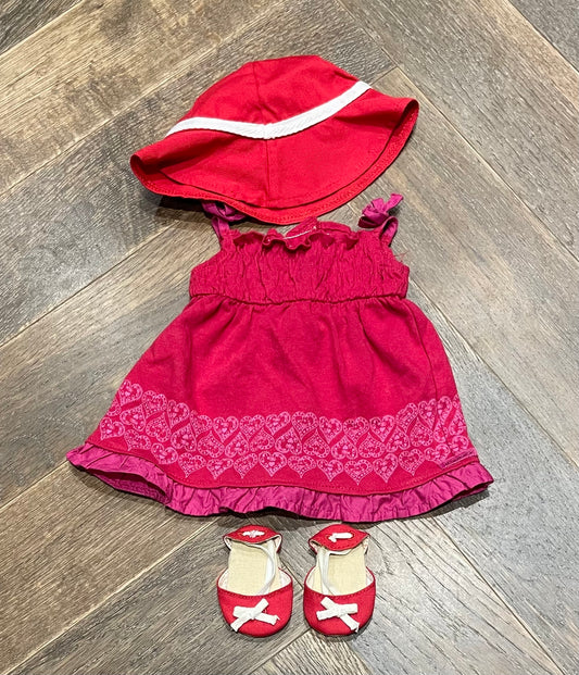 Red  AG Doll Clothing Set, 18 Inch