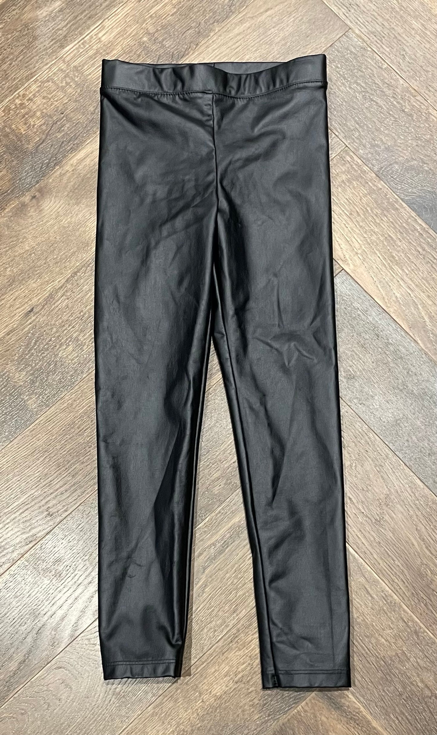 Black  H&M Pleather Legging, 5Y