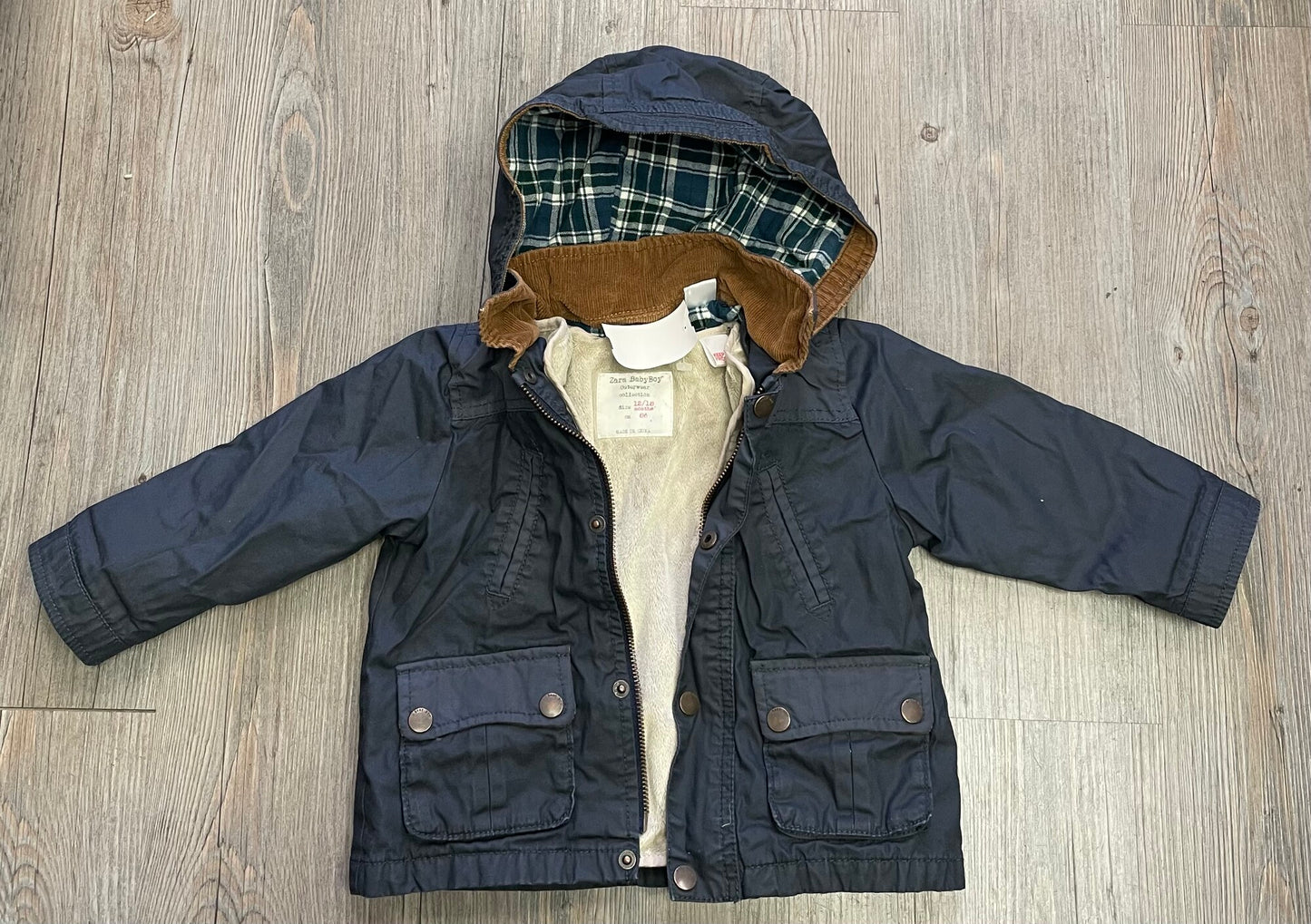 Navy  Zara 2 In 1 Jacket, 12-18M