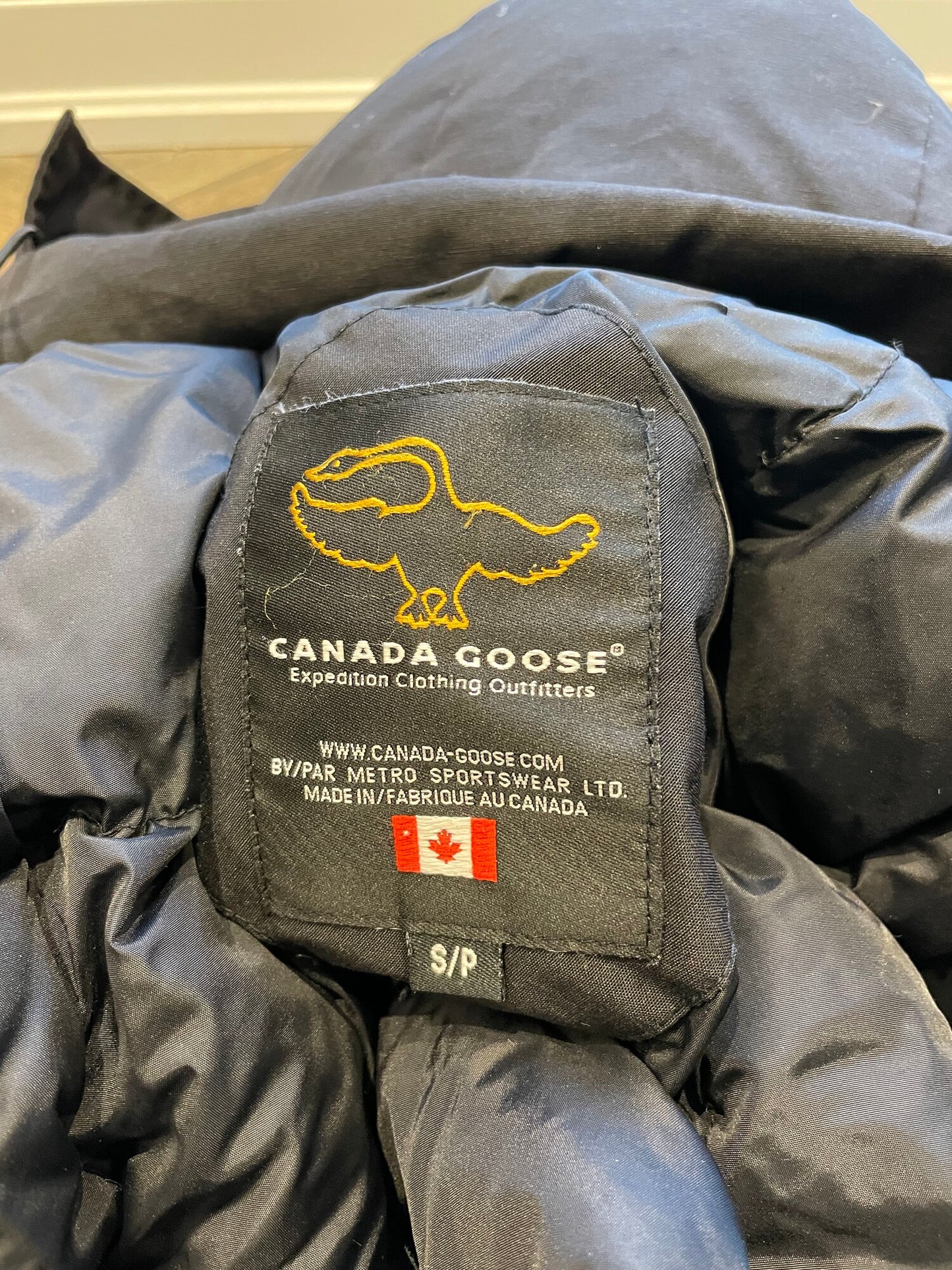 Black  Canada Goose Parka, Small