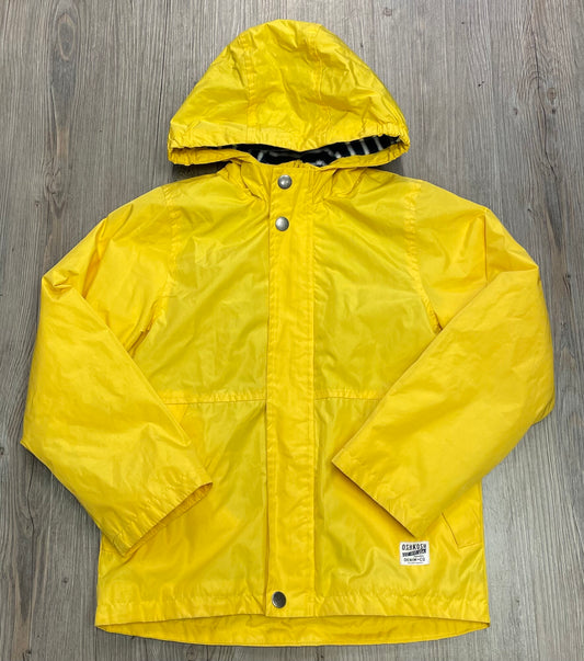 Yellow  Oshkosh Lined Rain Jacket, 8Y