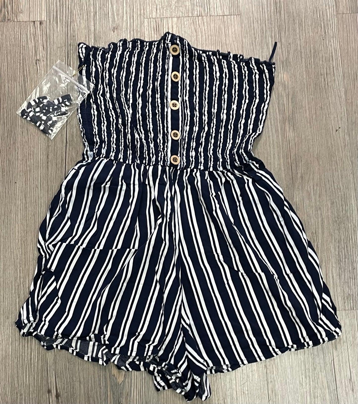 Navy  Garage Romper, XS