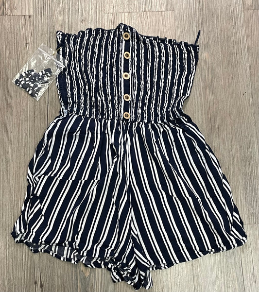 Navy  Garage Romper, XS