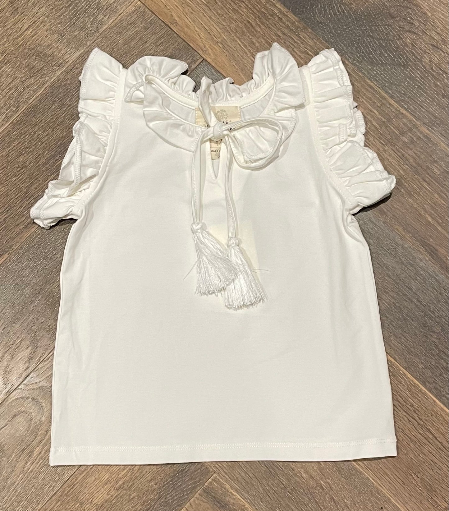 Ivory  Vignette Scout Tank, 4Y