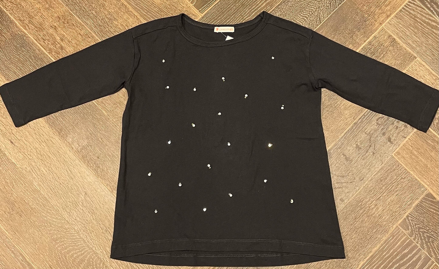 Black  Crewcuts Shirt, 6-7Y