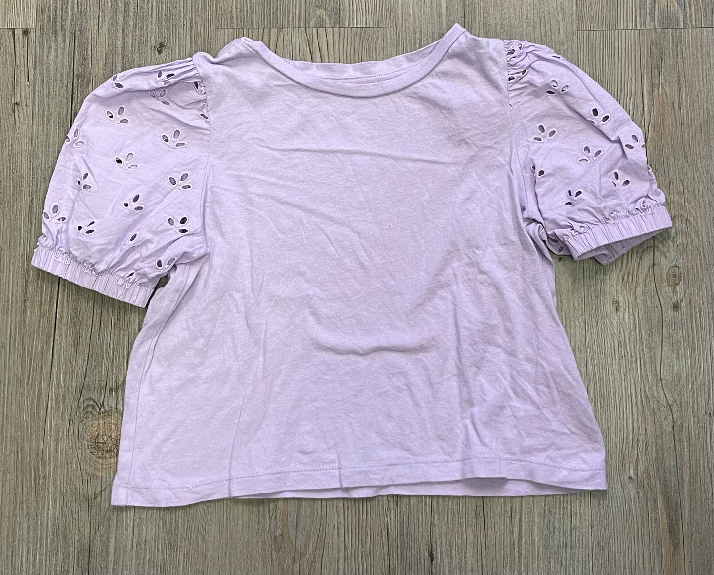 Lavender  Gap Eyelet Tee, 6-7Y