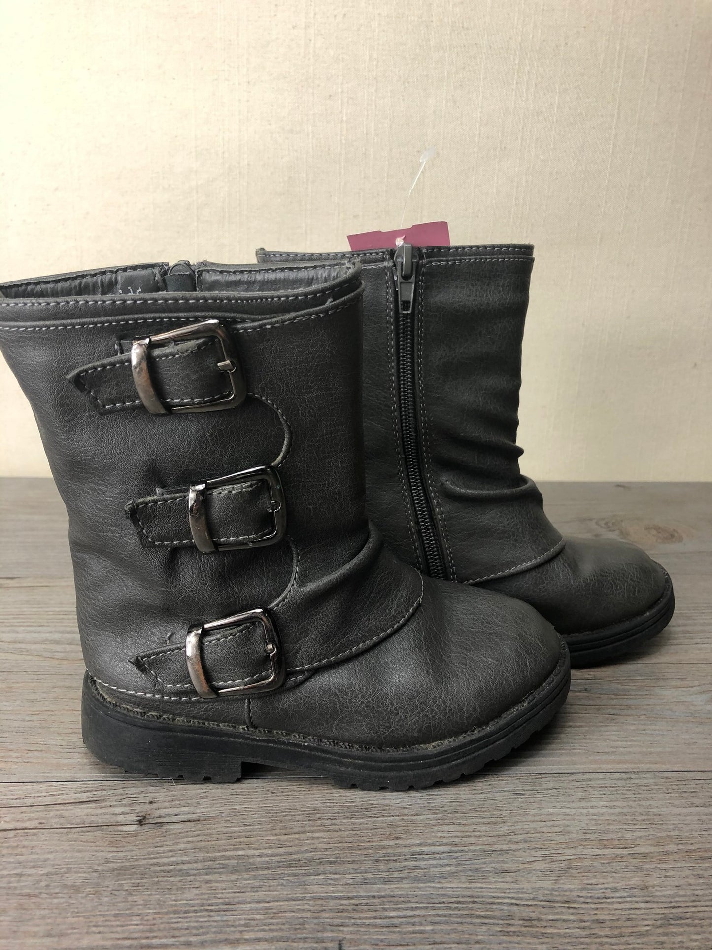 Grey  Eddie Marc Kids Boots, 9T