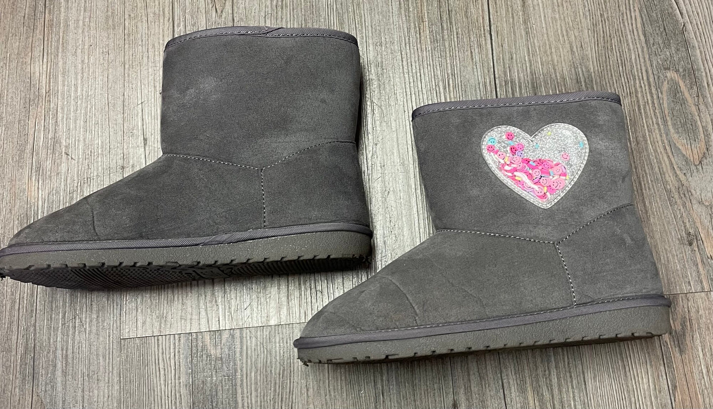 Grey  Children Place Lined Boot, 1Y