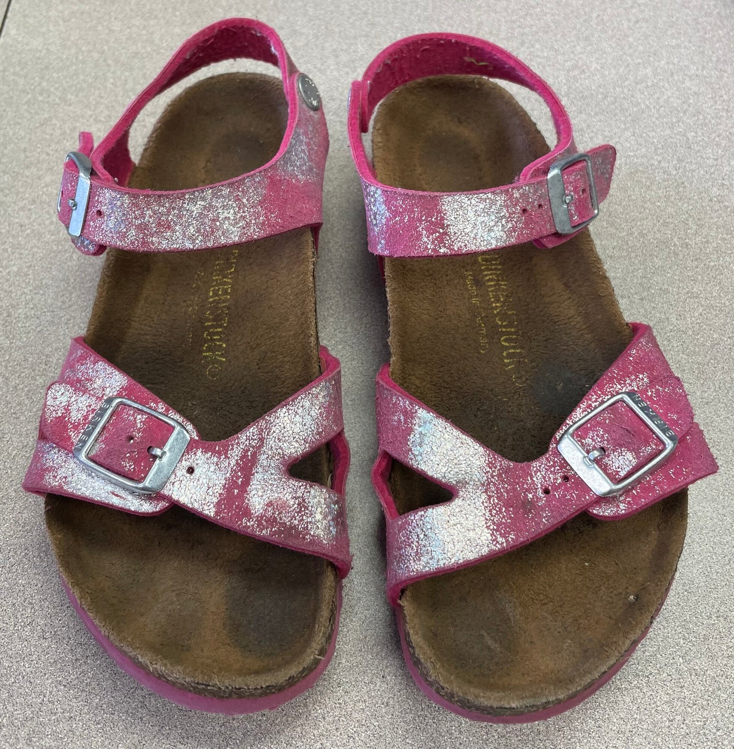 Pink/sil  Birkenstock Sandals, 2Y