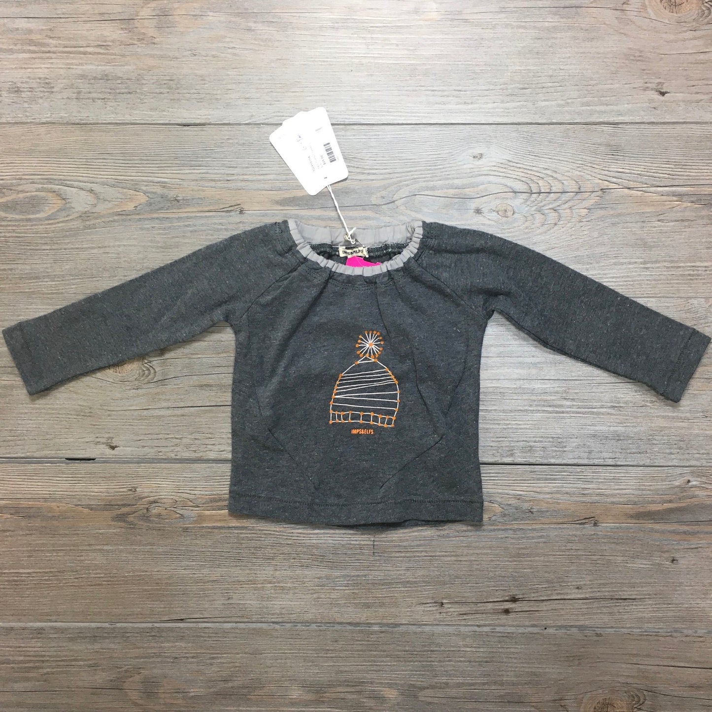 Grey  Imps & Elfs Shirt, 6-9M