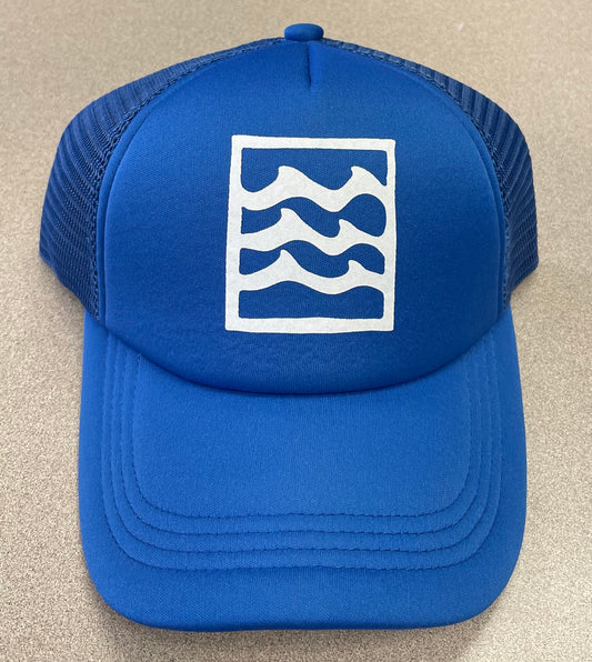 Blue  F4A Trucker Hat, Youth