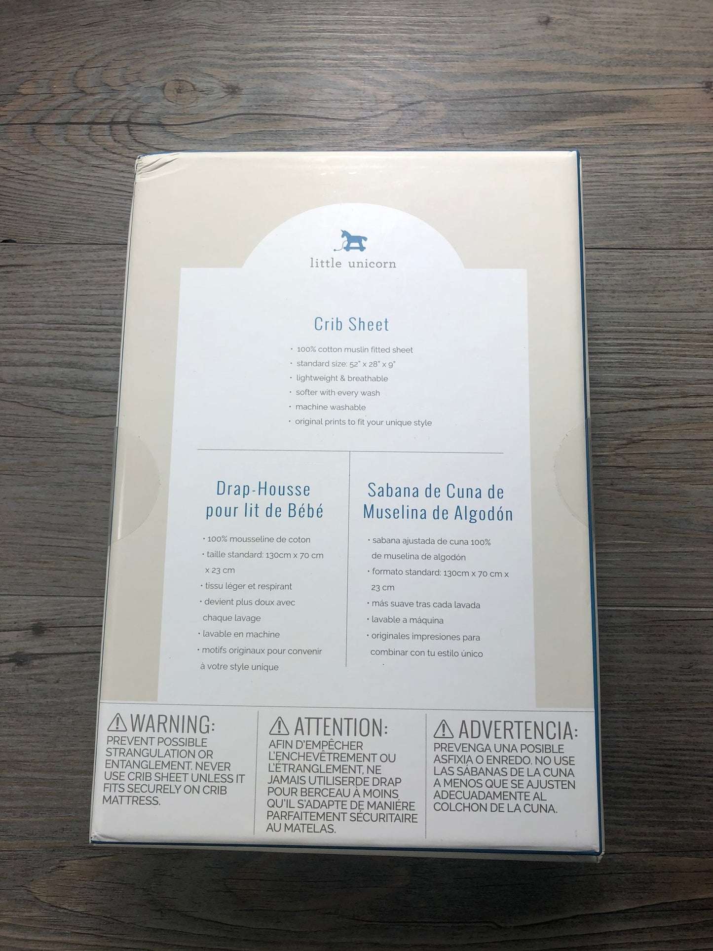 Floral  Little Unicorn Muslin New, Crib Sheet