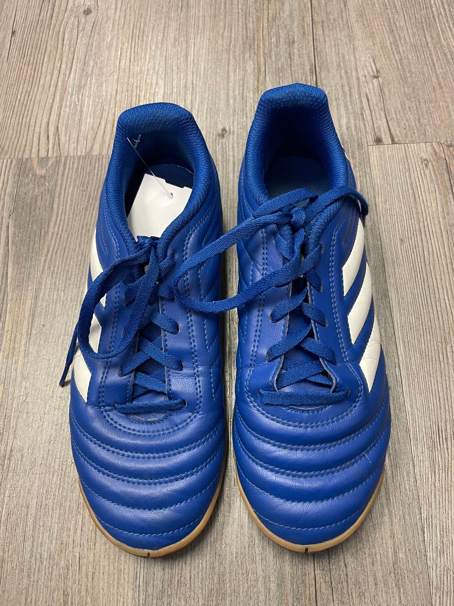 Blue  Adidas Soccer Cleats Indo, 4Y