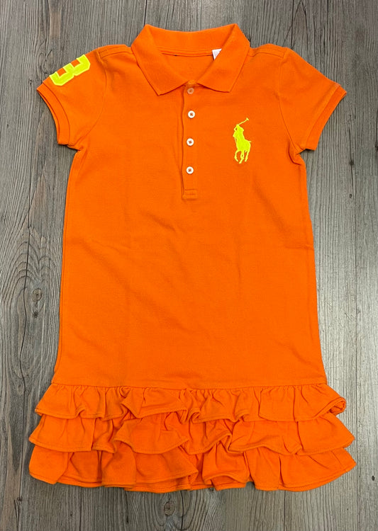 Orange  Ralph Lauren Dress, 4-5Y