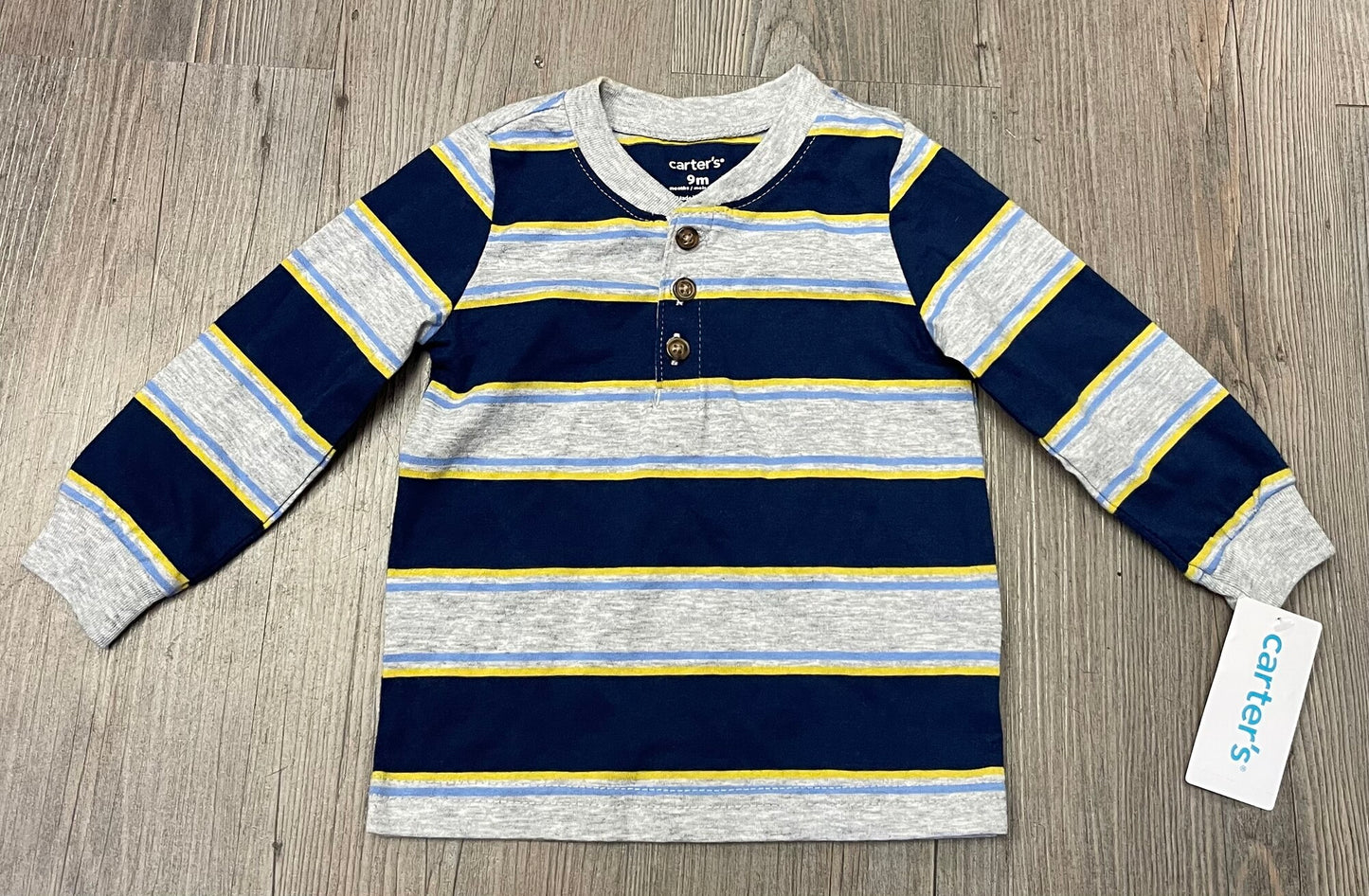 Multi  Carters LS Shirt, 9M