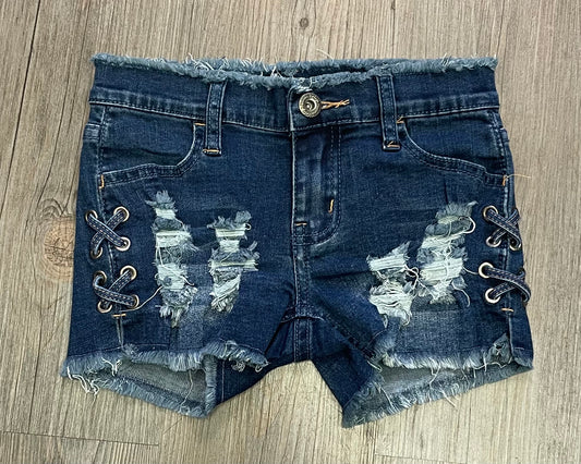 Blue  Vintage Havana Shorts, 8Y