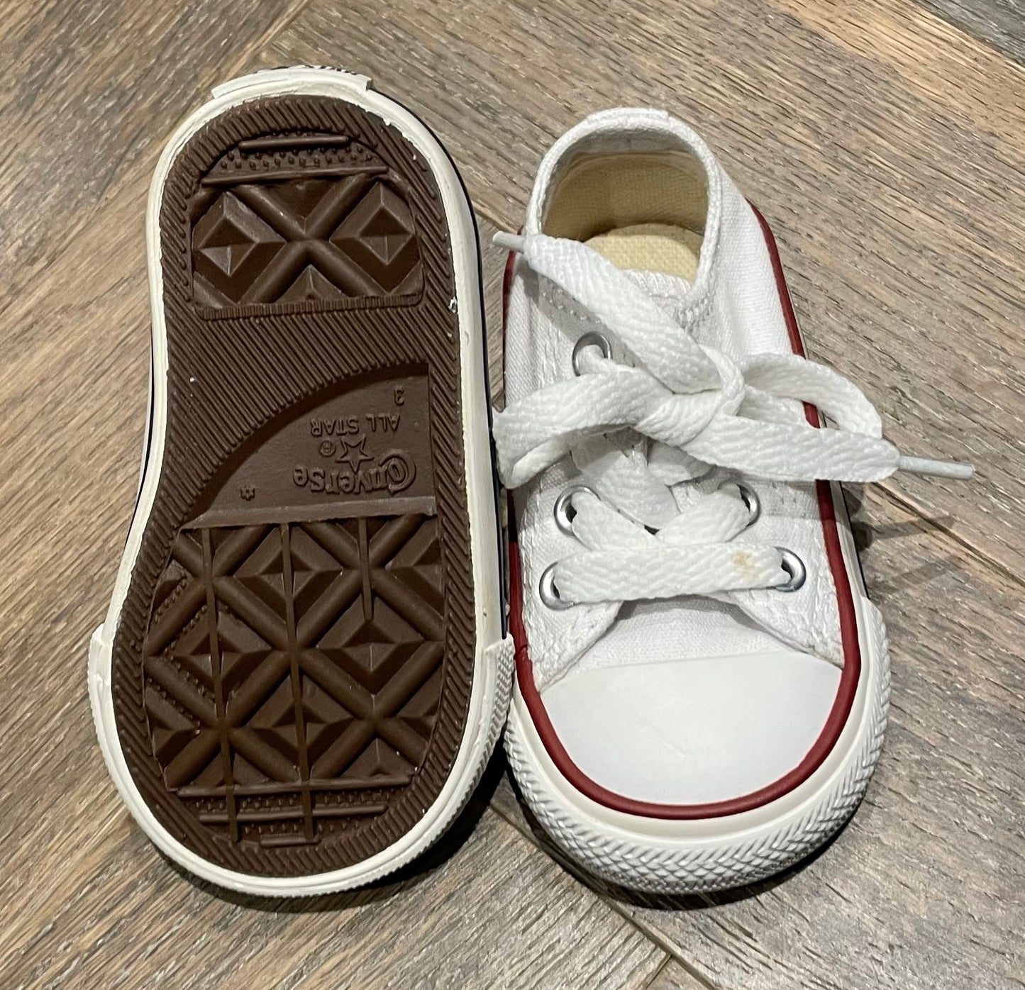 White  Converse All Star Infant, 3T