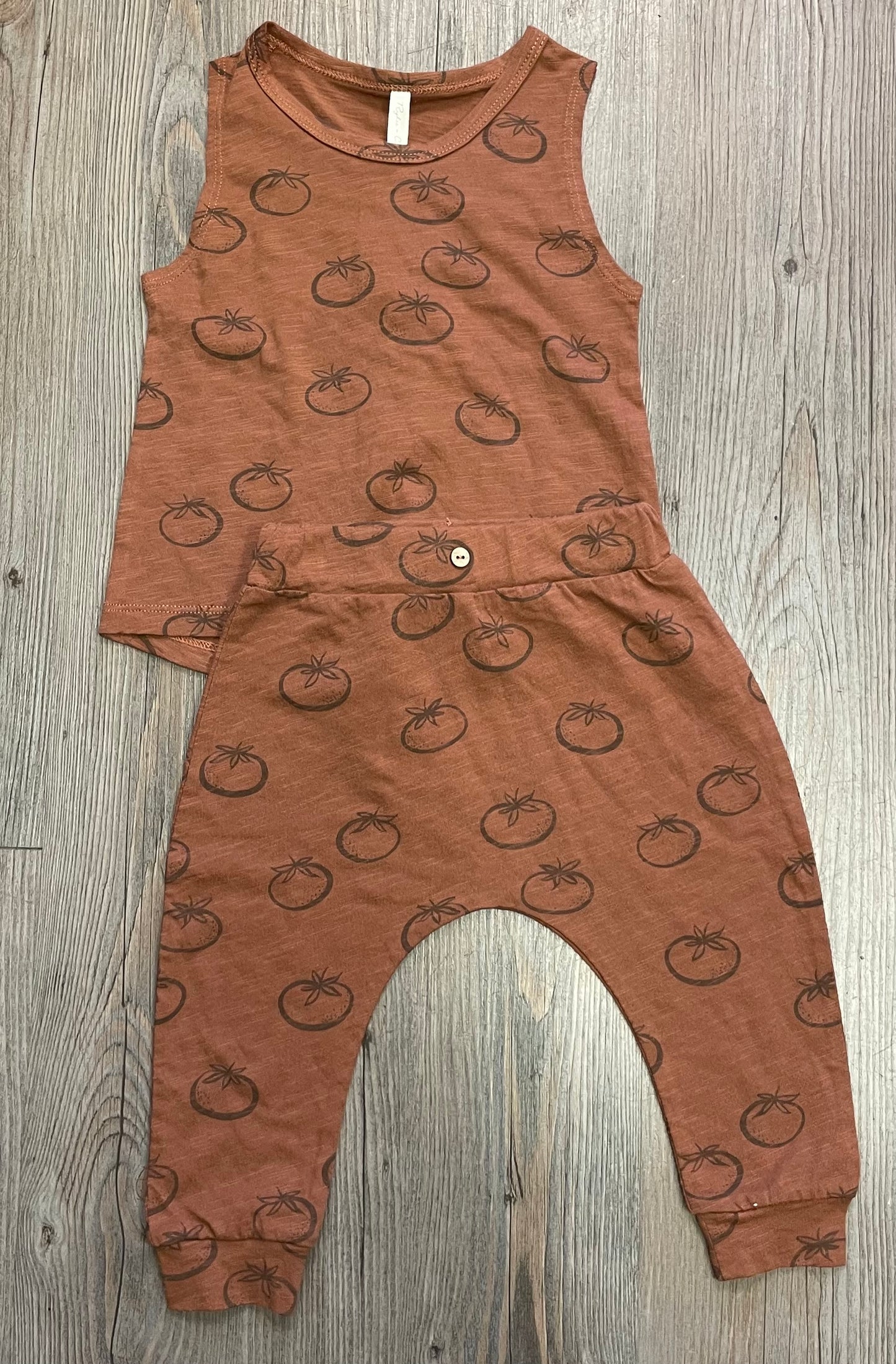 Choco  Rylee + Cru Clothing Set, 6-12M