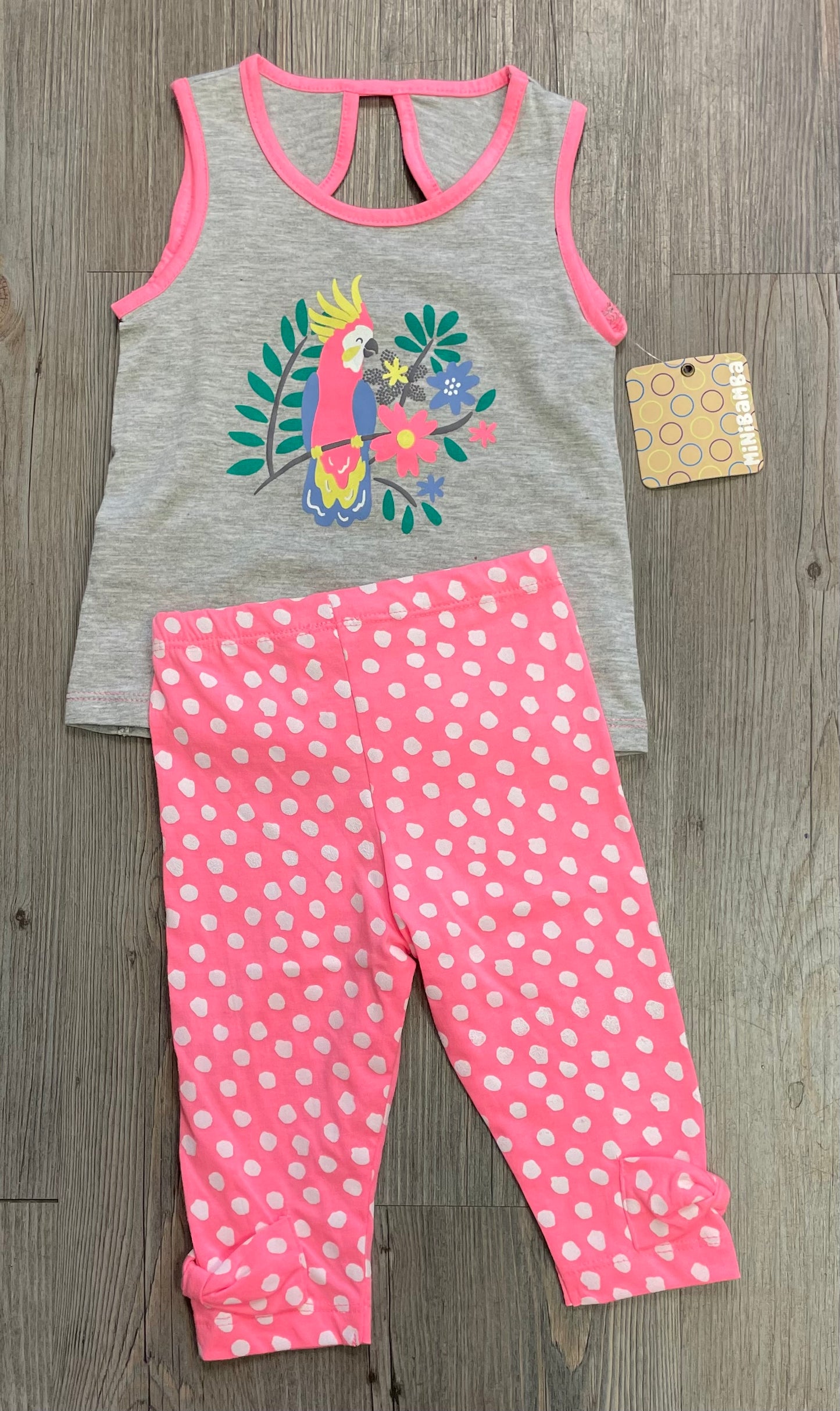 Pink  Minibamba Clothing Set, 12M