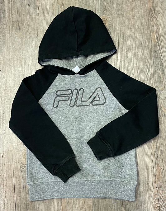 Grey/blk  Fila Pullover Hoodie, 6Y