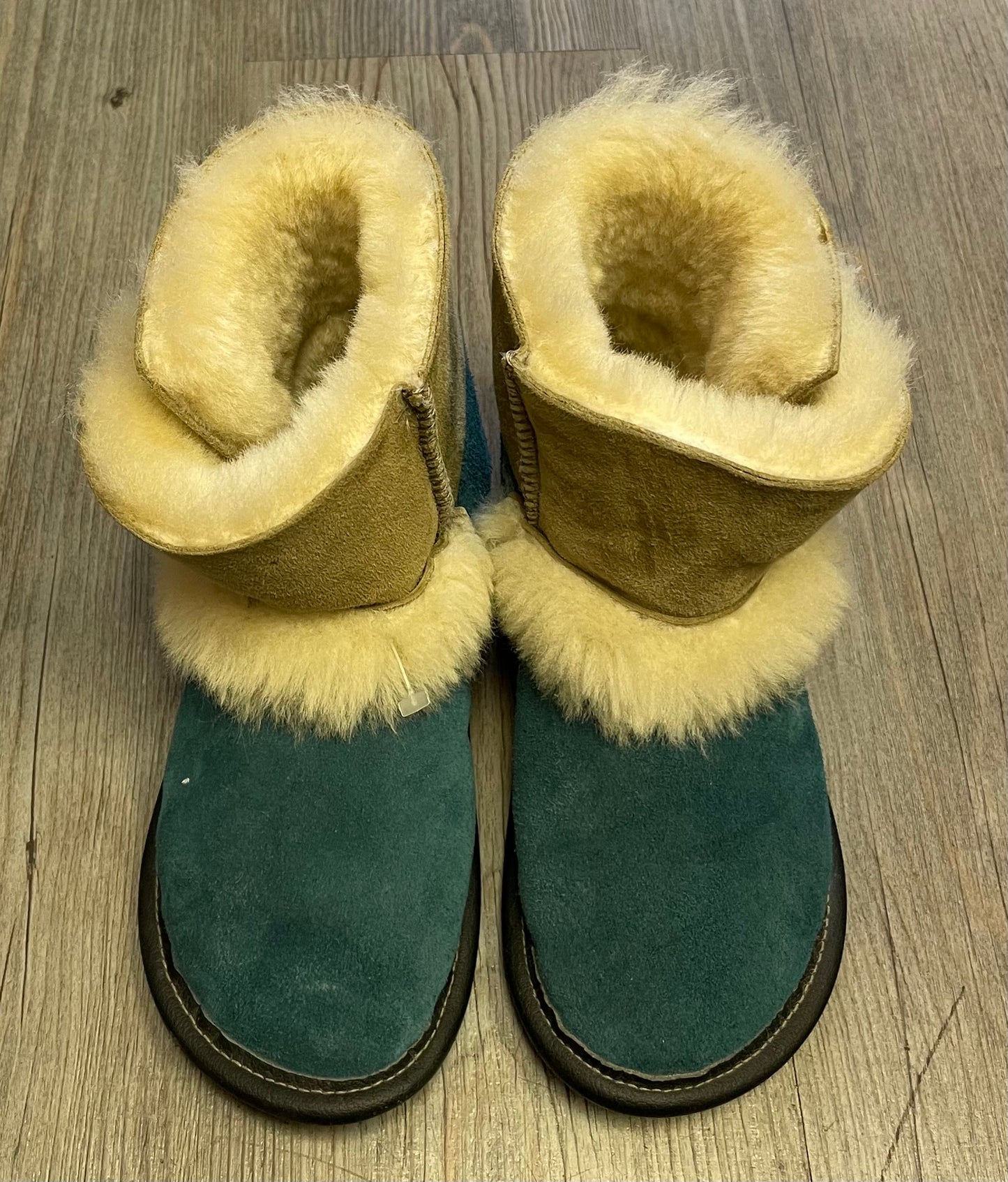 Blue/tan  Garneau Booties, 1Y
