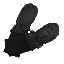 Black  Snowstoppers Nylon Mitten, Age 6-18M