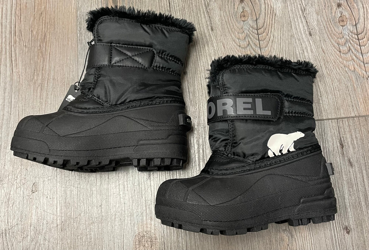 Black  Sorel Winter Boots, 11Y