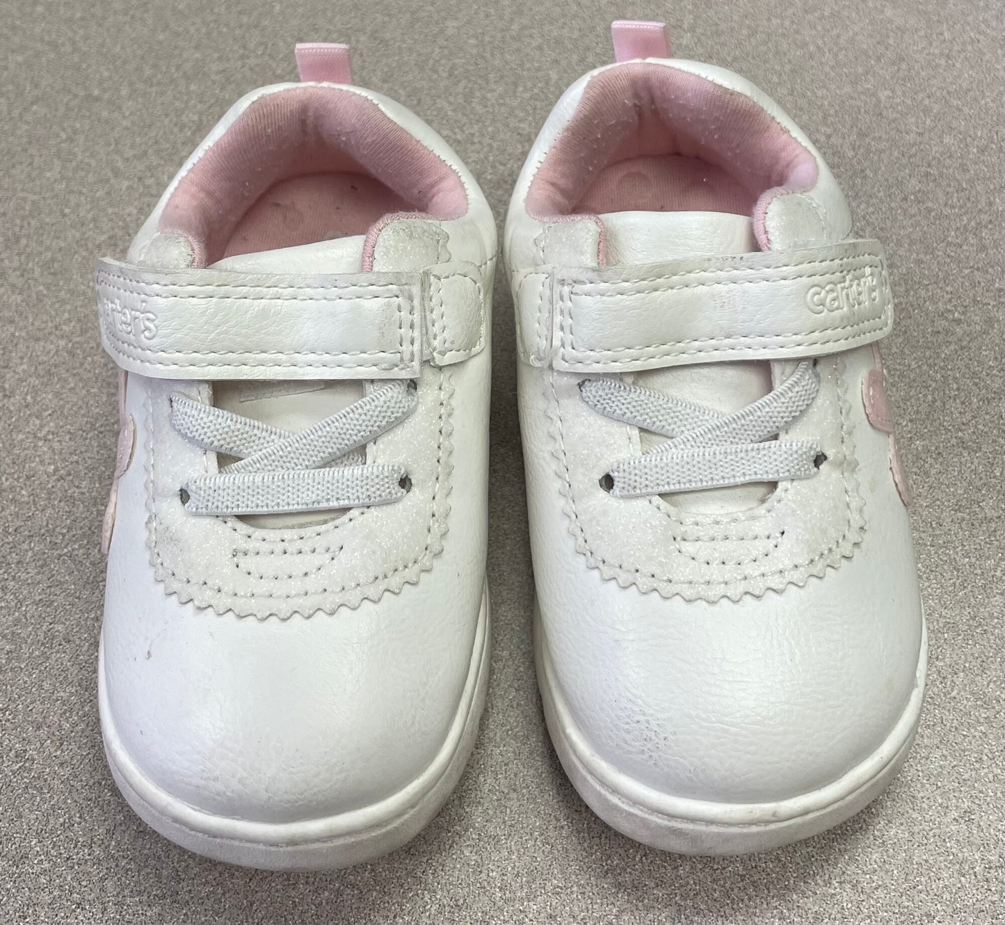 White  Carters Shoes, 5T