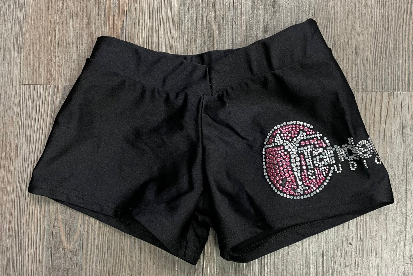 Black  Gymnastic Shorts, 4-6Y