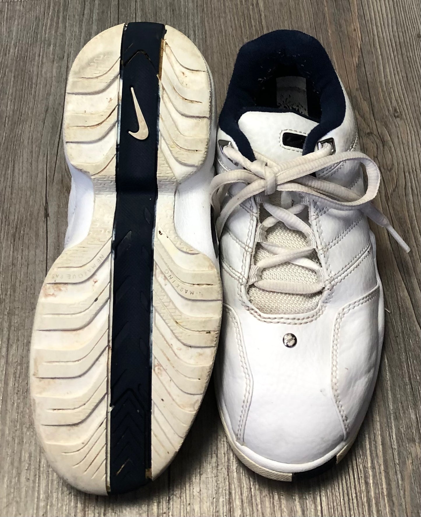 White  Nike Tennis Shoes, 2Y