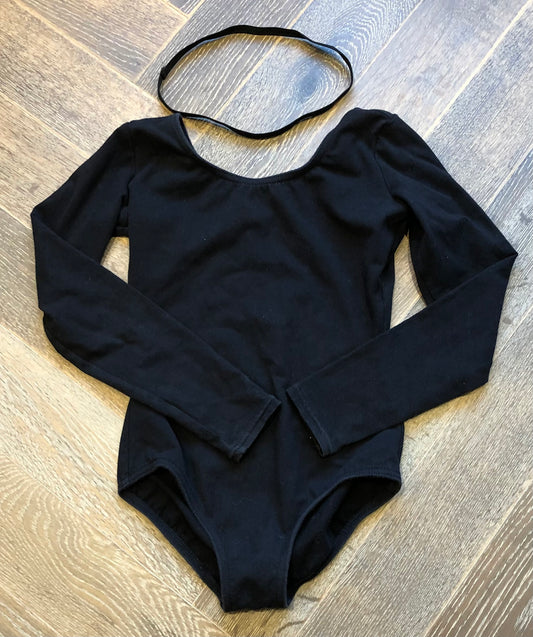 Black  Capezio Leotard LS 2pc, 9Y